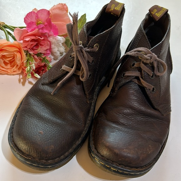 Doc MARTENS Chukka boots SUSSEX Size 9 BROWN LEATHER ANKLE DESERT BOOTS Low - Picture 11 of 17
